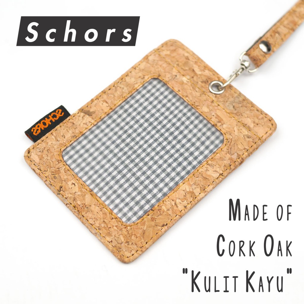 

Id Card Badge Holder Name Tag Kartu Nama Kulit Kayu Schors Broad
