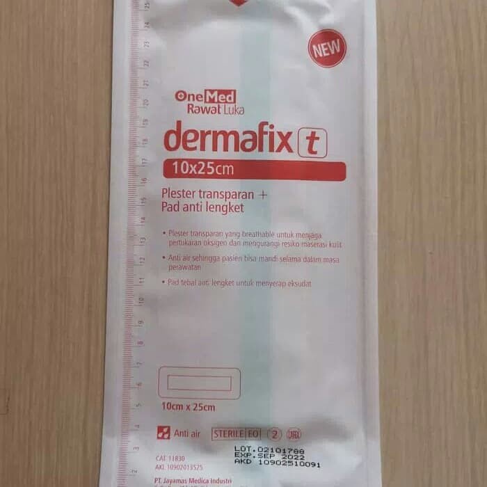 Dermafix Transparan 10cm x 25cm / Plester Luka Anti Air 10 x 25 cm / Dermafix T 10x25