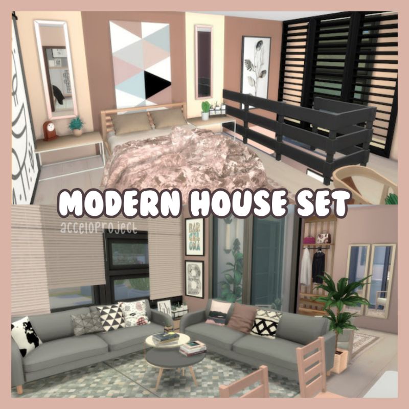 Jual THE SIMS 4 CC MOD MODERN HOUSE SET LENGKAP | PACK 6 | CUSTOM ...