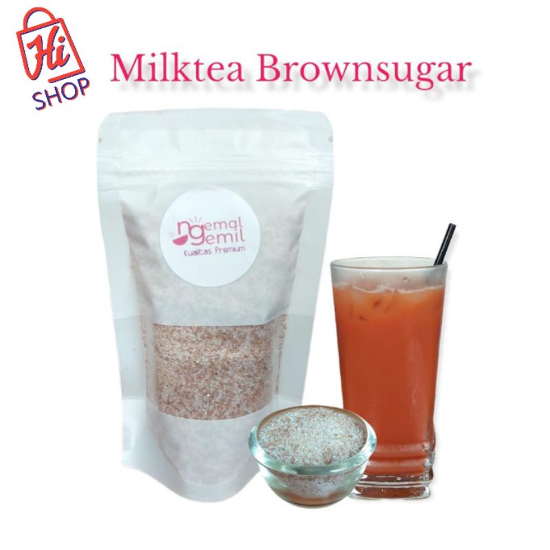 

Bubuk Minuman Rasa Milktea Brownsugar Serbuk Minuman Kekinian Milktea Brownsugar Powder Drink Kualitas Premium