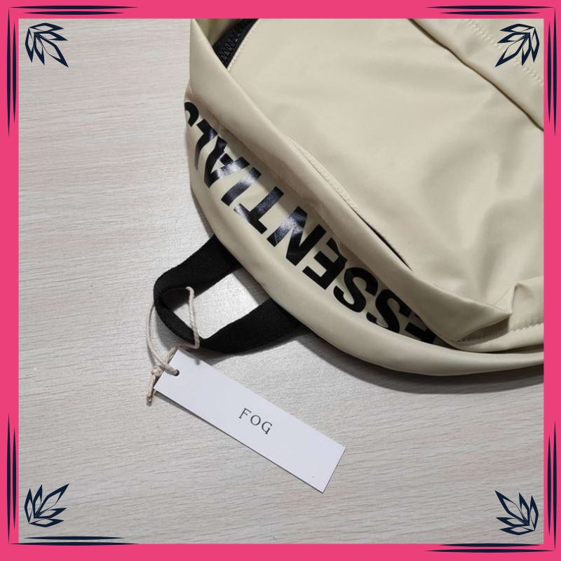 Tas Backpack Pria Impor 2020 Beige Black ESSENTIALS Backpacks Men Women Outdoor Sport ESSENTIALS