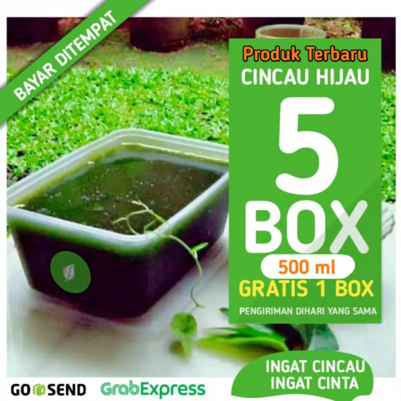 

CINCAU HIJAU ORGANIK 500ML BELI 5 GRATIS 1 BOX