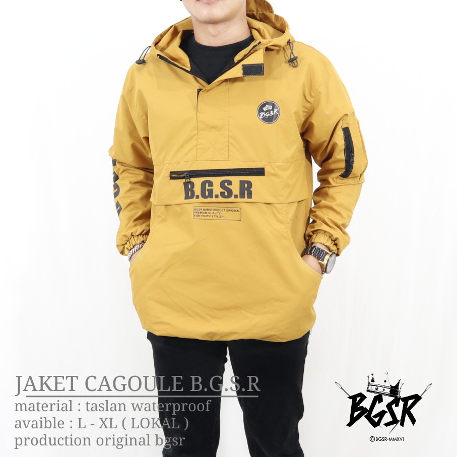 JAKET CAGOULE HOODIE TASLAN WATERPROOF | JAKET GUNUNG HIKING WINDBREAKER PARASIT ANTI AIR