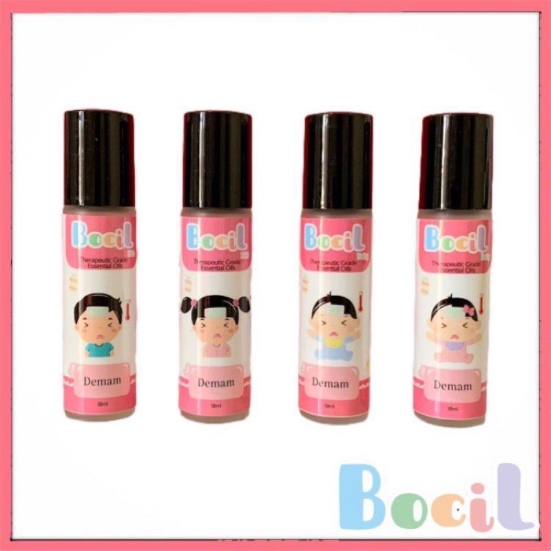 BOCIL HERBAL TIPE DEMAM / THERAPEUTIC GRADE ESSENTIAL OILS FOR BABY AND KIDS