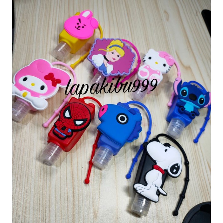 HAND SANITIZER GEL 30ml KARAKTER/ SANITIZER GANTUNG/CAIRAN PEMBERSIH TANGAN TERMURAH.