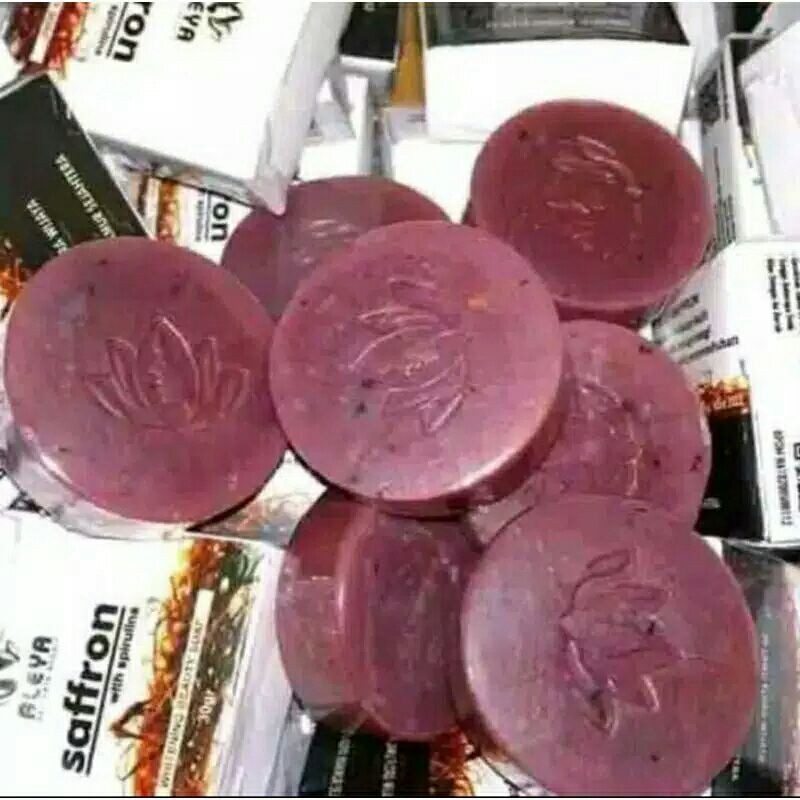 sabun saffron (isi 5 sabun) sabun saffron penghilang flex sabun jerawat