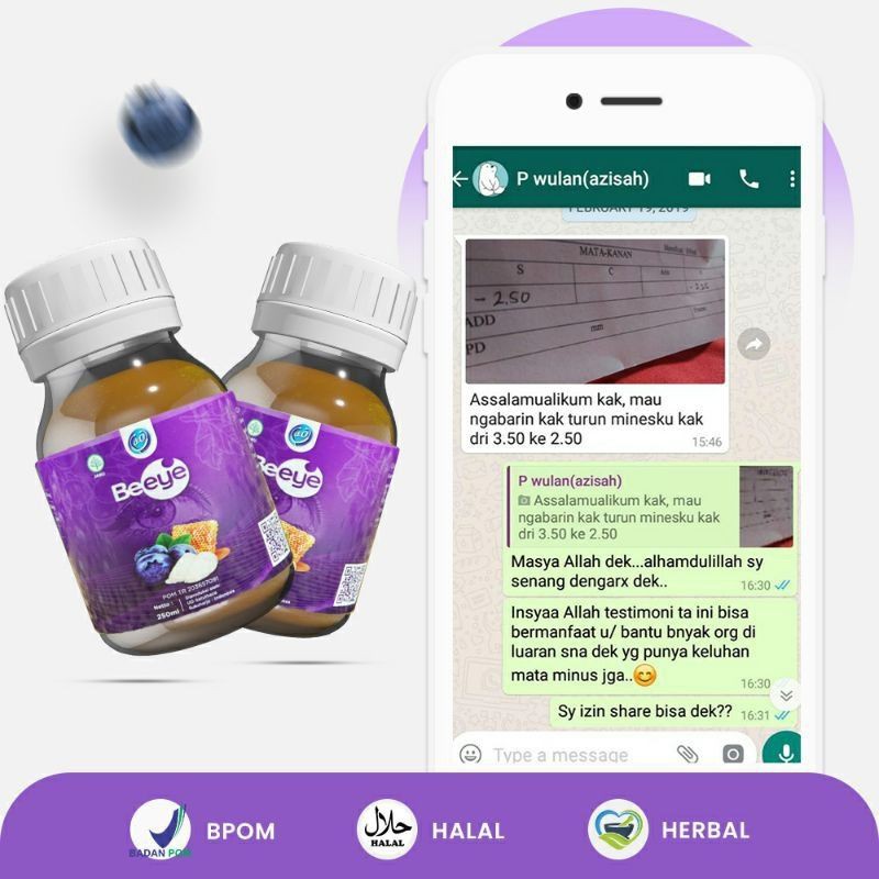 Obat Mata Madu BE EYE Mata Minus plus silinder rabun original Beeye 250 ml madu beeye asli madu beeye orginal madu beeye 250ml