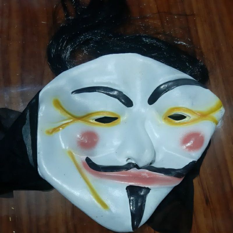 Topeng Seram motif Vandetta karet