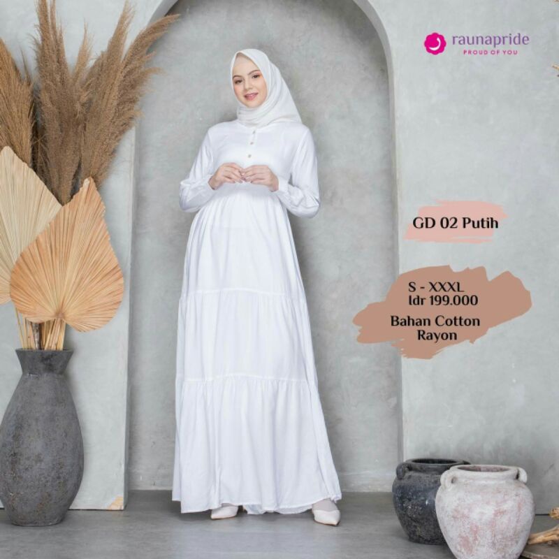 Rauna Gamis Putih GD 02