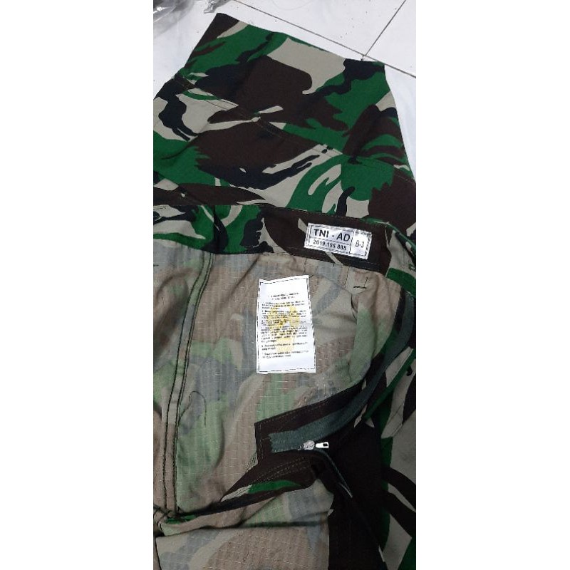 Setelan loreng malvinas/baju pdl tni/seragam loreng tni