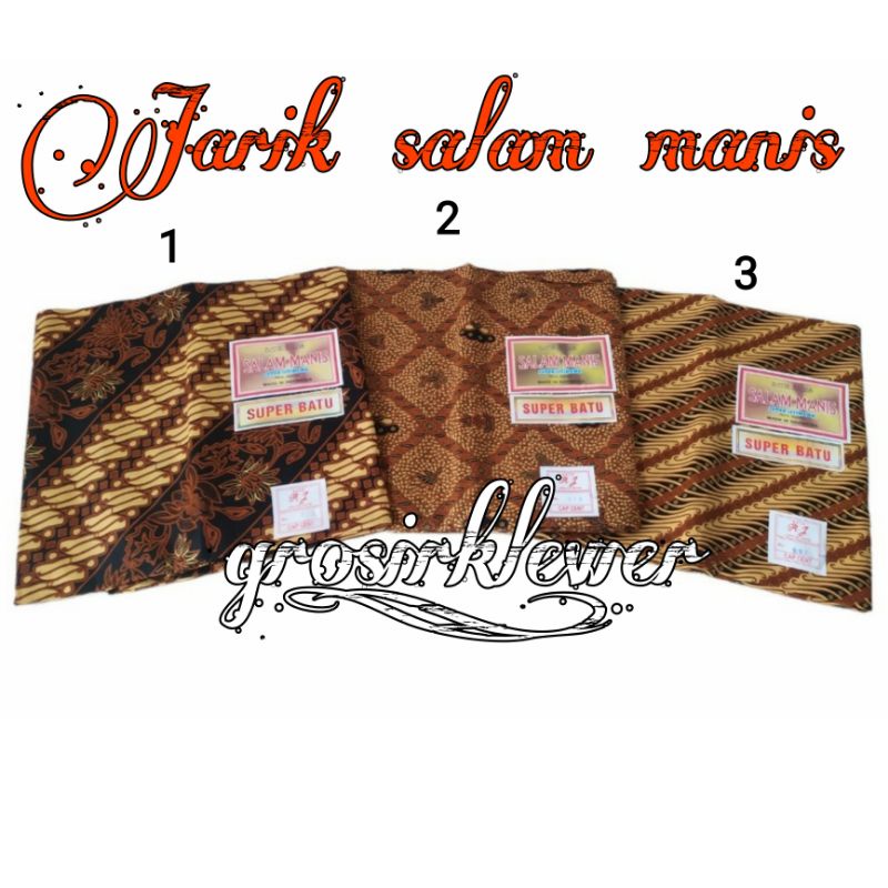 Jarik salam manis //jarik sogan //jarik murah