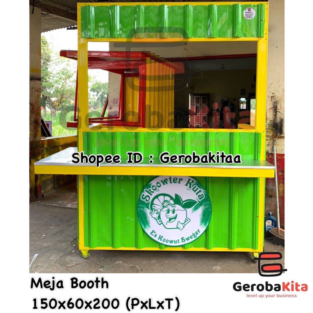 Meja booth/ meja kontainer / meja stand booth