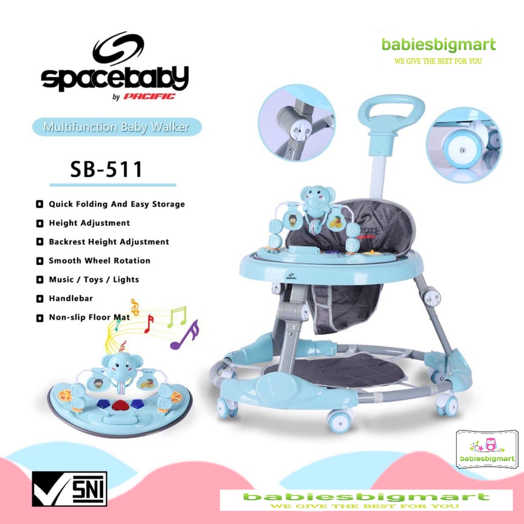 BABY WALKER SPACE BABY ALAT BANTU JALAN SB 512 / 513 / 516 / 511 / 510 / 507 / 509 / 618 / 705 / 709 SPACEBABY