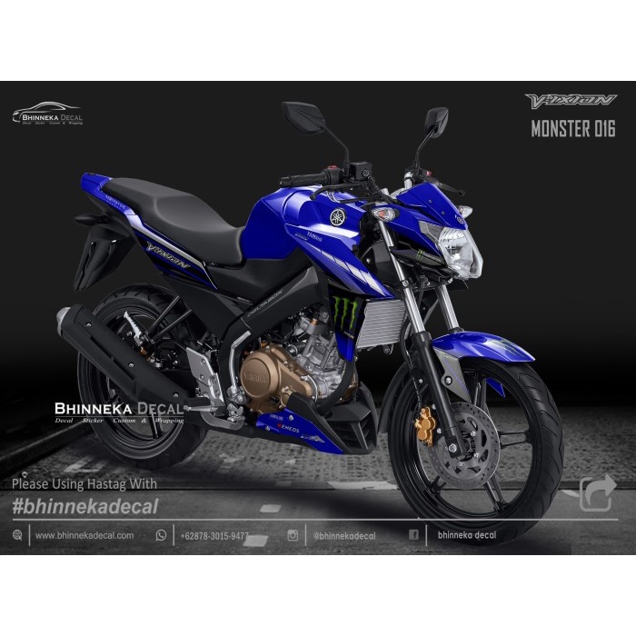 DECAL STICKER VIXION NVA DESAIN MONSTER BLUE-003