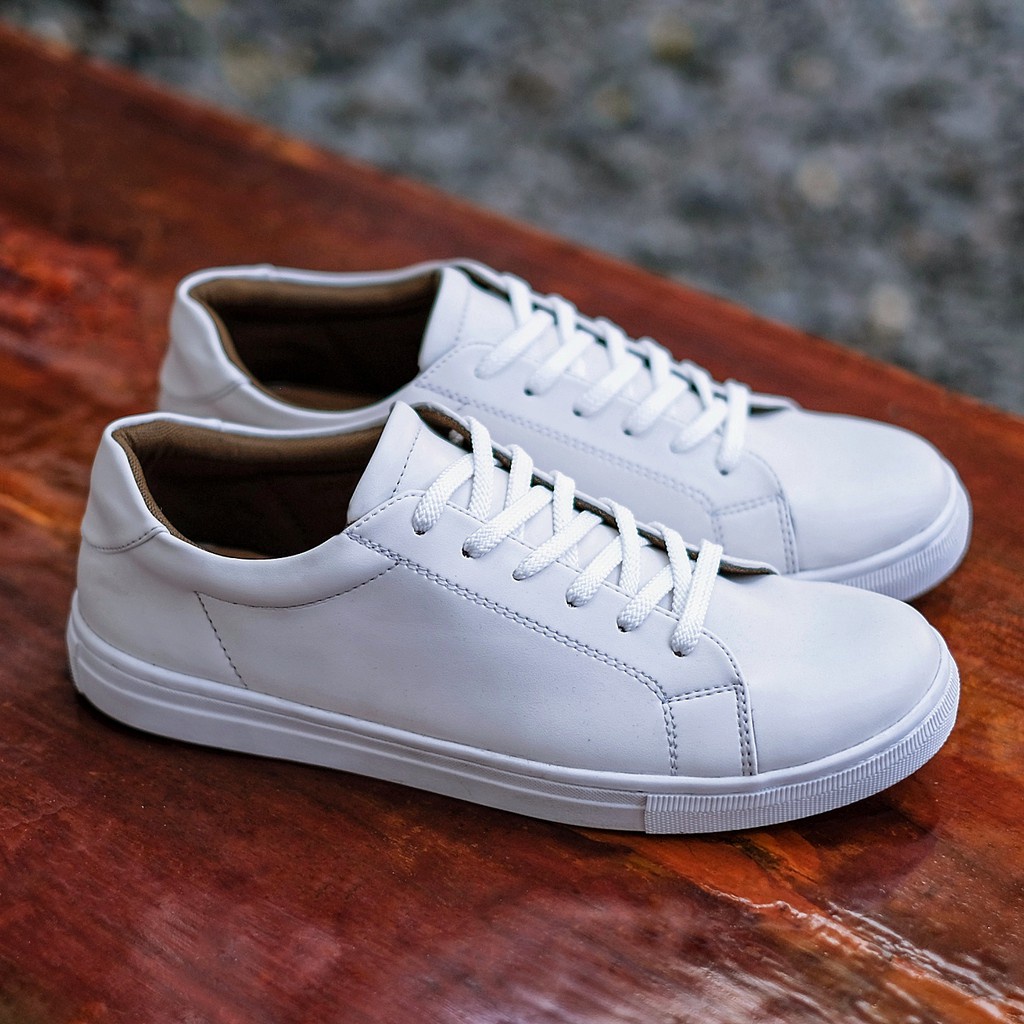 MEDIANT WHITE |ManNeedMe x Reyl| Sepatu Sneakers Pria Casual Shoes ORIGINAL