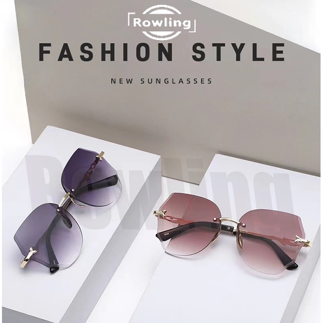 Rowling(ka-261)Sunglasses  Kacamata Hitam No frame Women Sunglasses Titanium New Arrival Import Kacamata Fashion