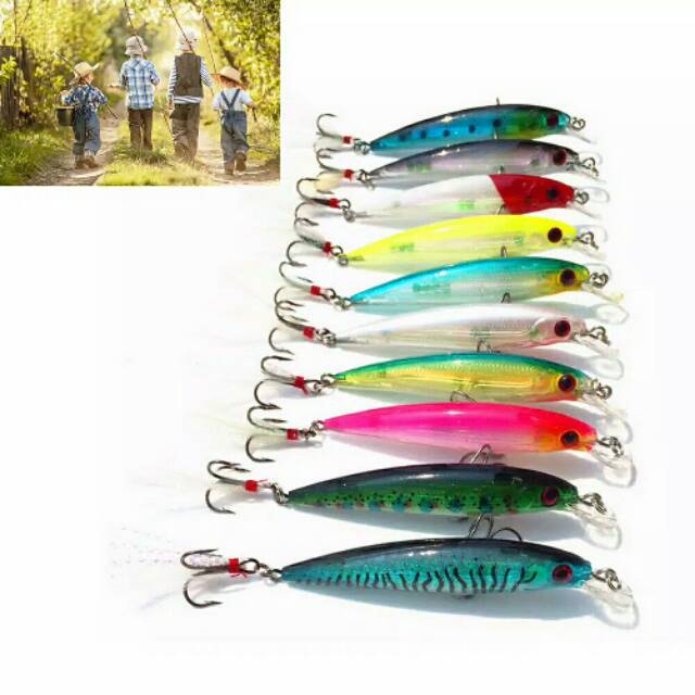 Minnow Ikan Lure Ikan Bionik 5 pcs1