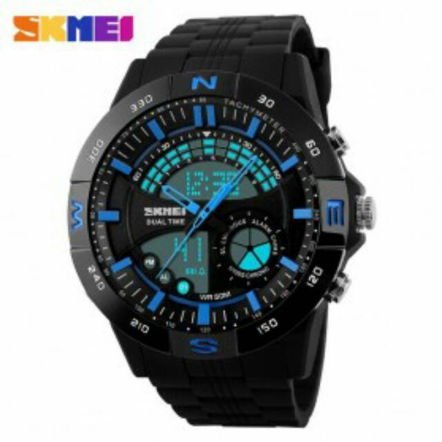 Casio Men Sport LED Watch Water Resistant 50m - AD1110 - Black/G (EMWS35BX)