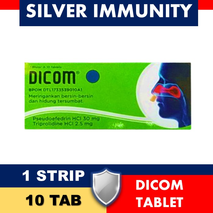 DICOM STRIP 10 KAPLET - FLU BATUK