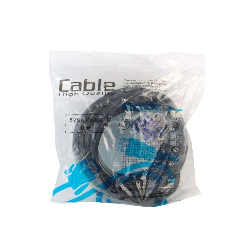 KABEL VGA UNIVERSAL HQ PANJANG 20 / 10 M-KABEL VGA MALE TO MALE COCOK UNTUK ALL PC-PROYEKTOR DAN LAPTOP - TEKNO KITA