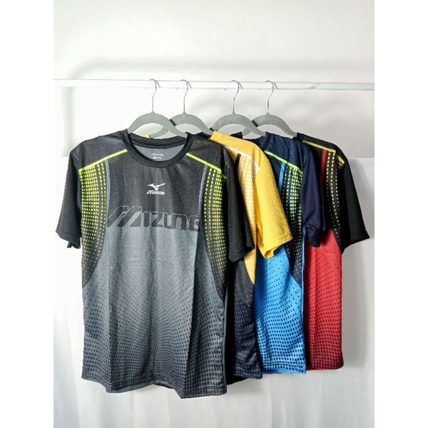 Atasan Volly Mizuno Kaos atasan mizuno,baju olahraga volly badminton bulutangkis Pria Wanita