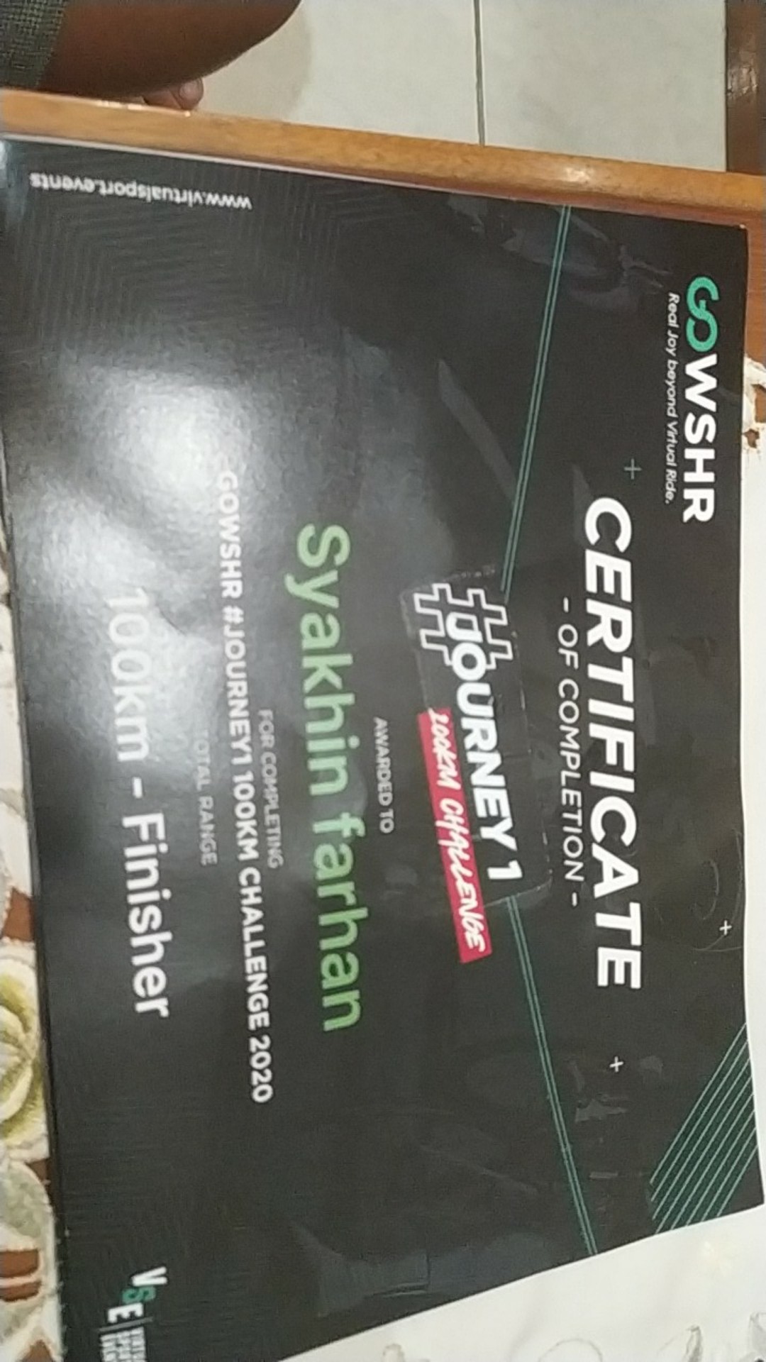 Cetak Sertifikat Custom Order Satuan | Ukuran A3 / A4 |