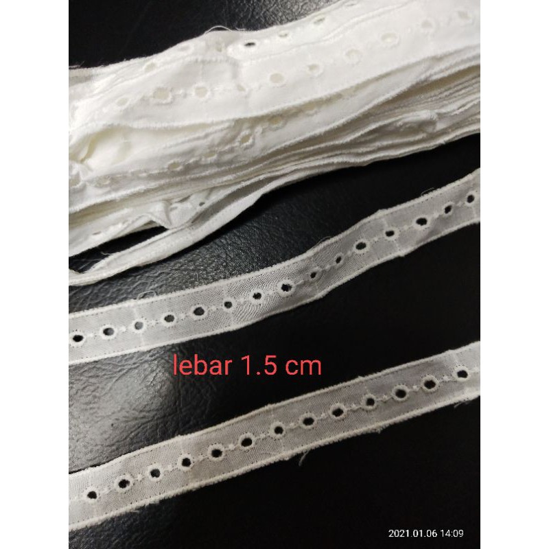 Renda katun tengah renda lis renda kecil renda tengahan renda kain