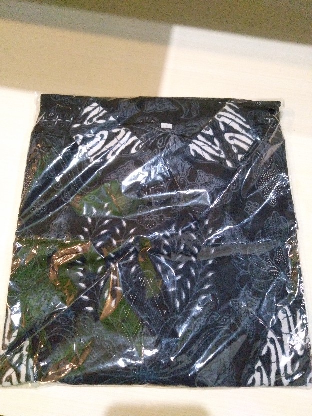 Kemeja Batik Pria Lengan Pendek Size M L Xl Xxl Bswart Batik Hrb026 Kenongo Hem Panjang Padi