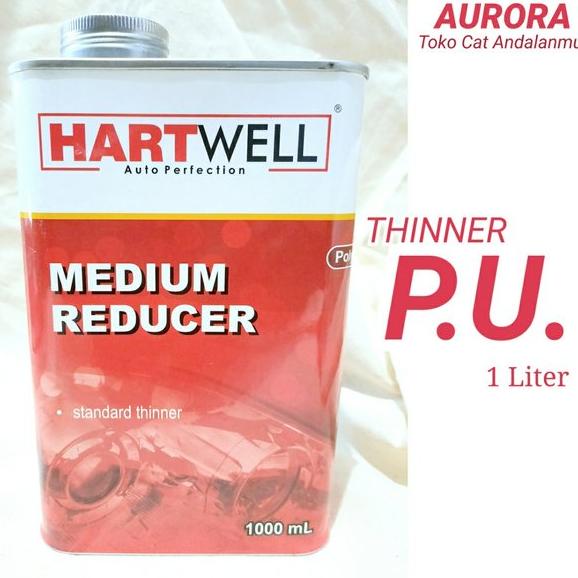 Tiner Hartwel Medium Reducer Thiner PU Thinner Polyurithane Super High Gloss Hatwel Hartwel 1Liter