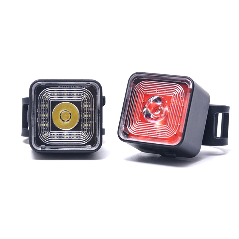 WIND&amp;MOON 120 Lumen IP66 Waterproof Light Sets Headlight and Tail Light Sets for 5 Gear e Brake Lamp,WT06+WT06R