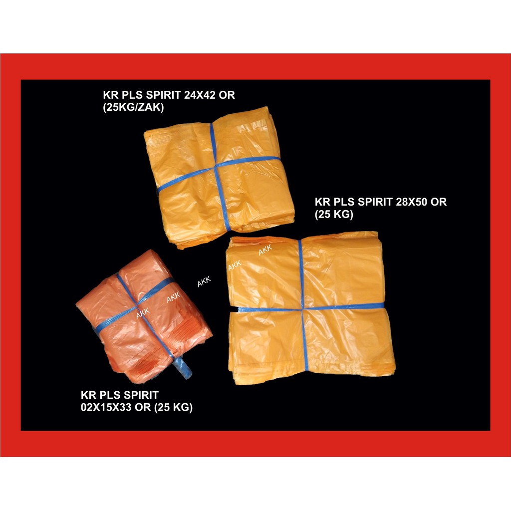 Kantong Kresek s Spirit Orange1 Kg / Kresek Kiloan Warna