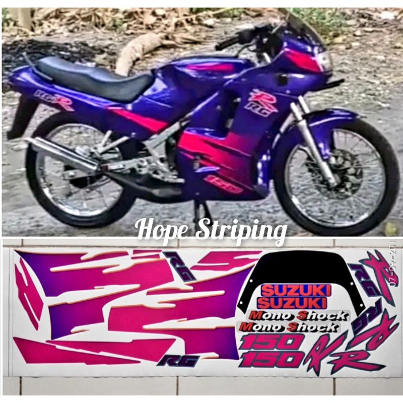 Striping Suzuki RGR Crystal th 1994 Ungu