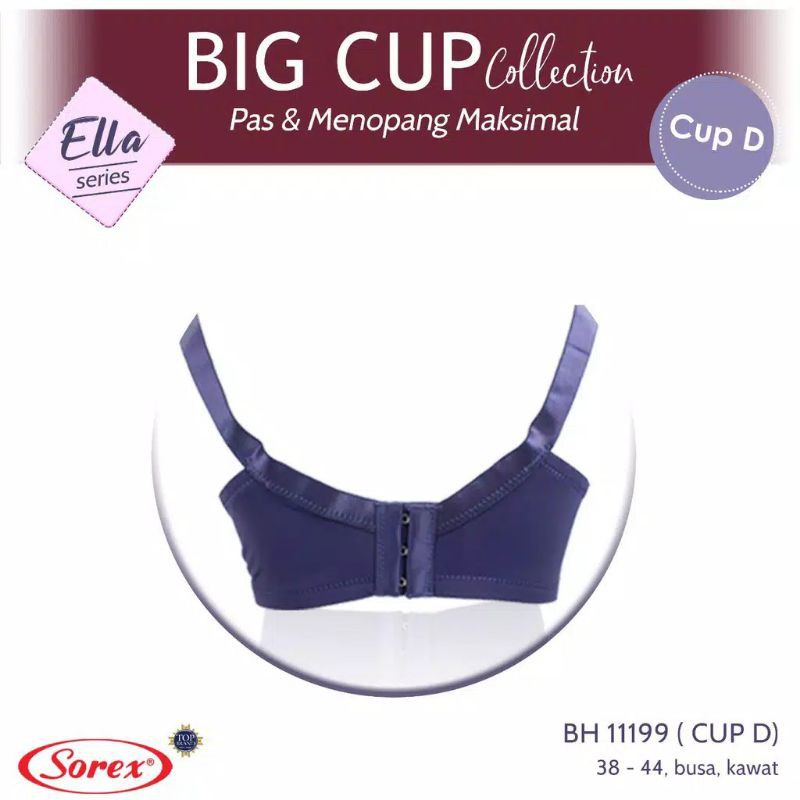 TALLY Bra BIG CUP Premium 11199 Busa Berkawat kait 3CUP D