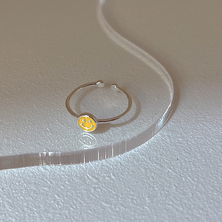 Cincin Model Terbuka Bahan Sterling Silver 925 Gaya Simple Untuk Wanita