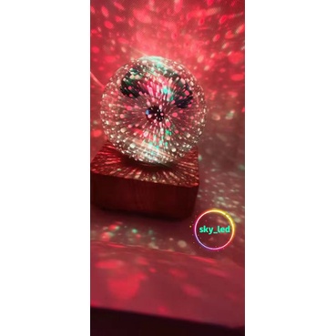 LAMPU MEJA LED / AMBIENCE LAMP / LAMPU TIDUR BOLAH 4D / MEGIC BALL BUNGA / MEGIC BALL CINTA