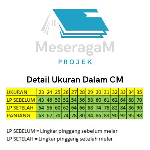 Celana Panjang Sekolah SMP MTS Biru Tsanawiah Pinggang Karet American Drill Premium