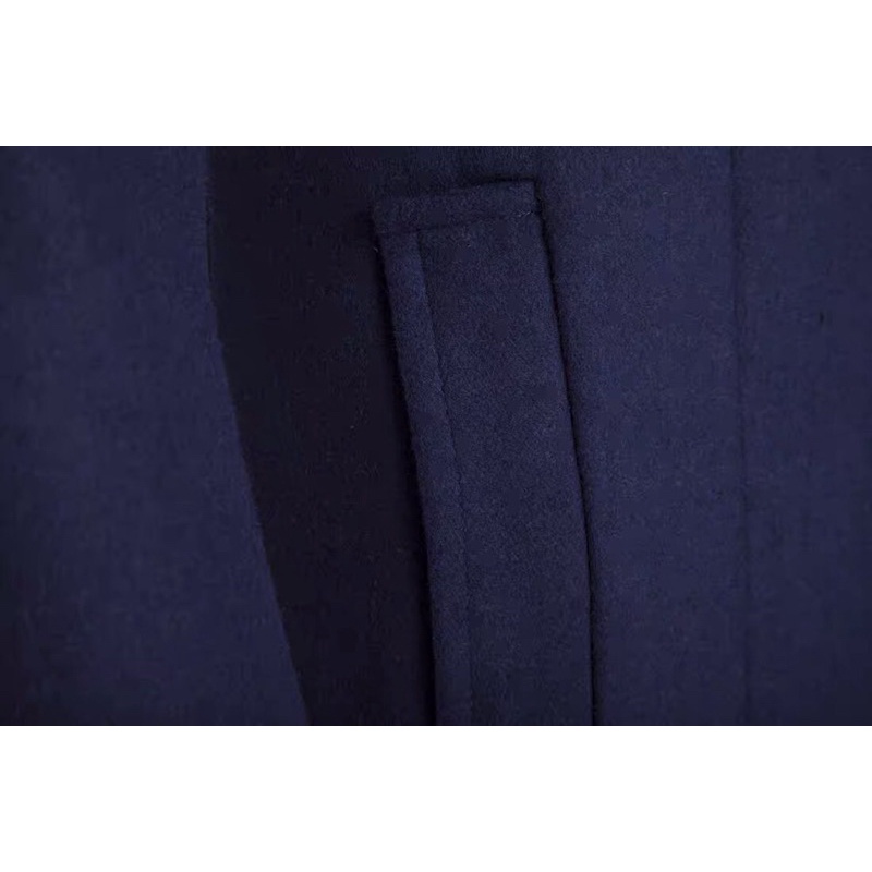 Jaket Jas Blazer Pria Bahan Wool Coat Panjang Pria