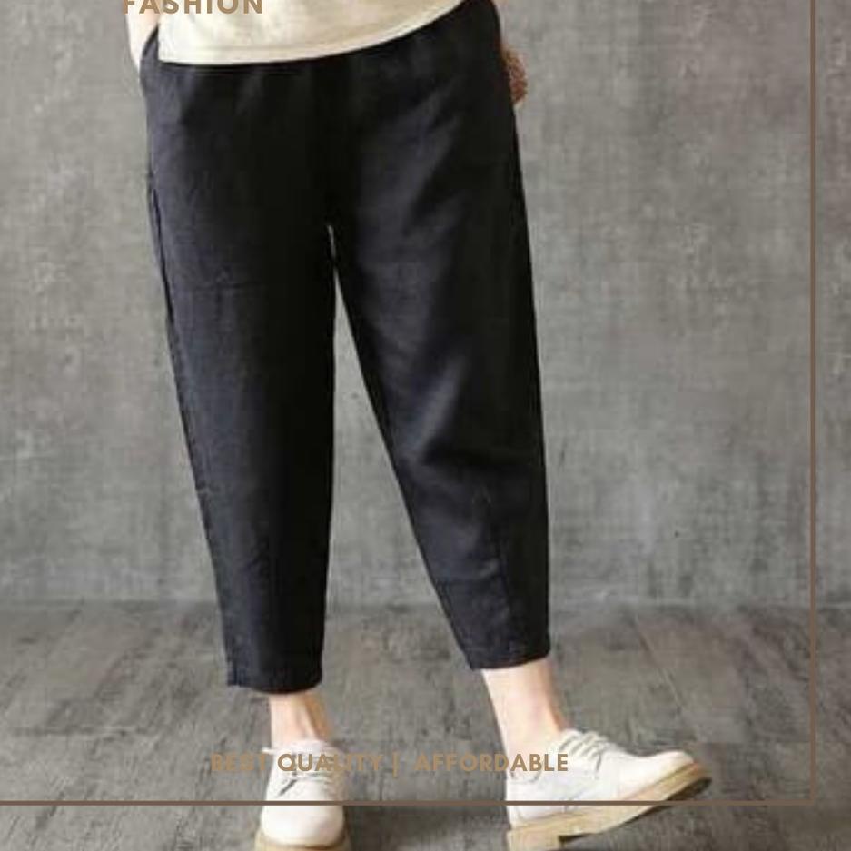 ☞ GKF - Celana Panjang Import Wanita Jogger Pants Vintage ❂