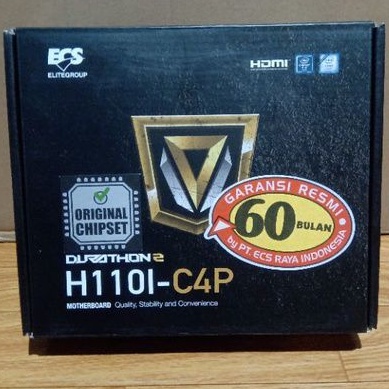 MOTHERBOARD ECS H110I-C4P DDR4 MINI ITX (HDMI & DISPLAY PORT)
