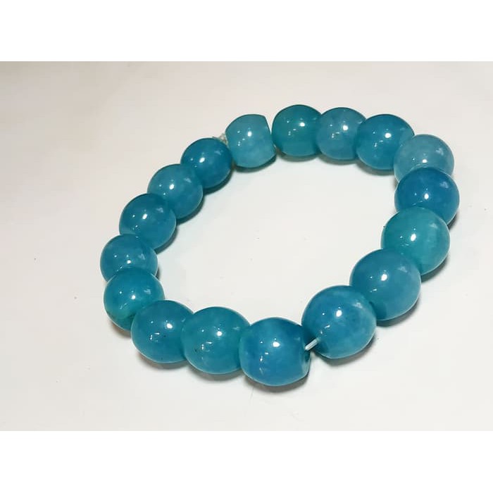 Gelang Kesehatan Giok Biru - Gelang Giok Pria Wanita