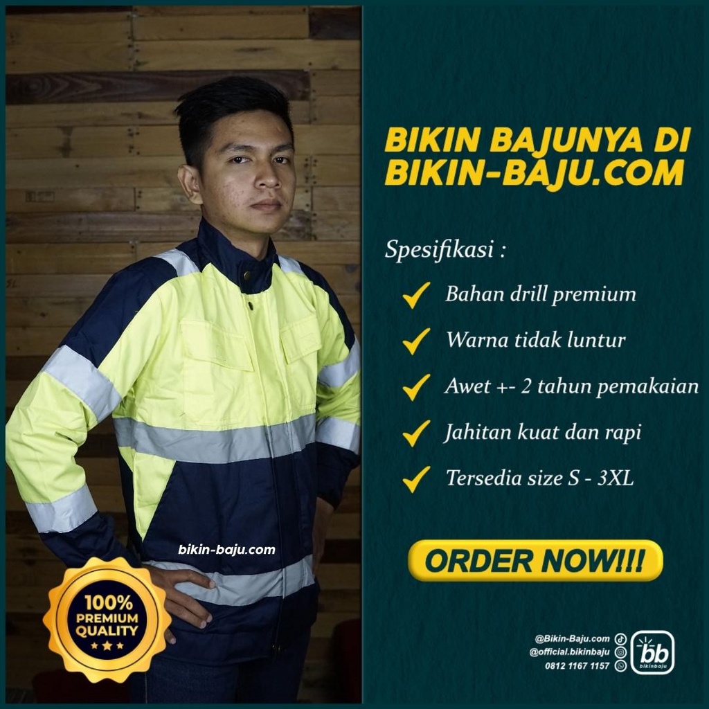 Jaket Safety - Baju Safety - Safety - Jaket Safety K3 - Wearpack Safety - Rompi Safety - Rompi Proye