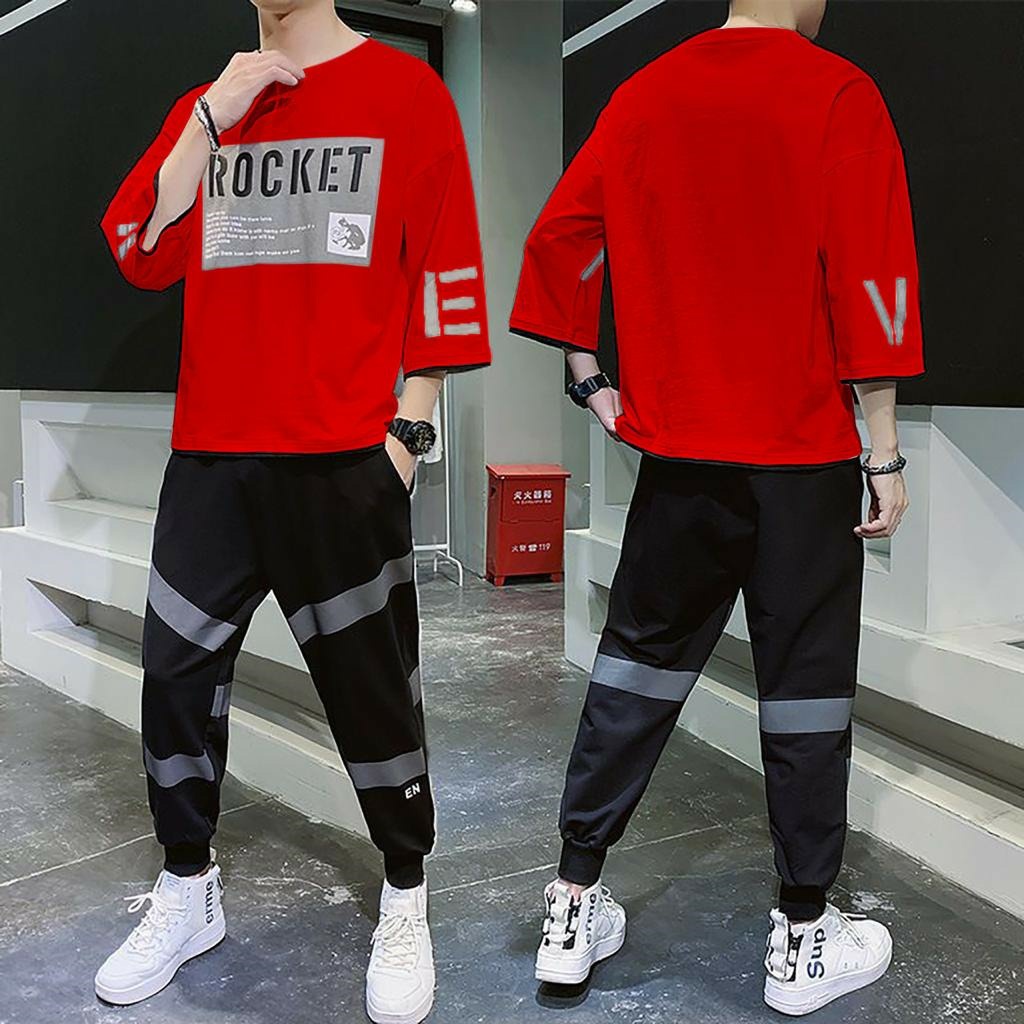 BISA COD/JHOSE/STELAN OVERSIZE ROCKET/SET BAJU DAN CELANA PANJANG/TERLARIS