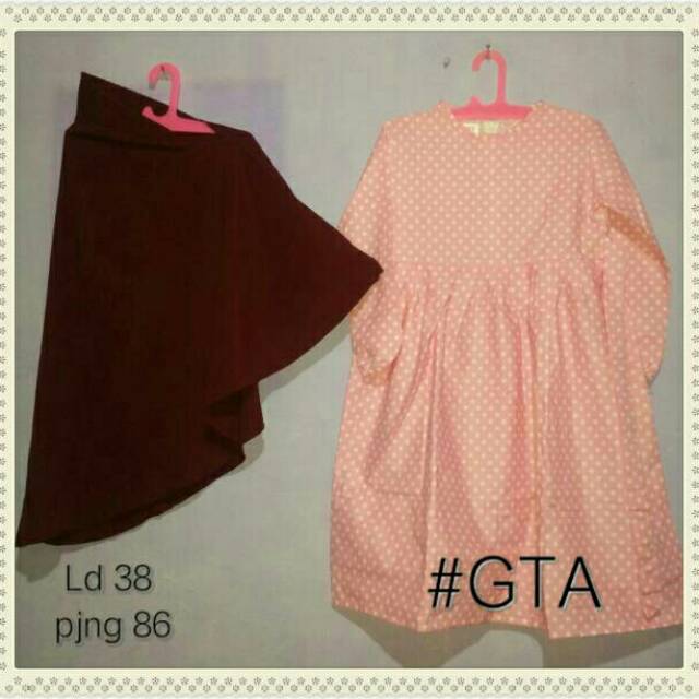 Baju muslim anak perempuan dress katun anak Galery Toko Aqila