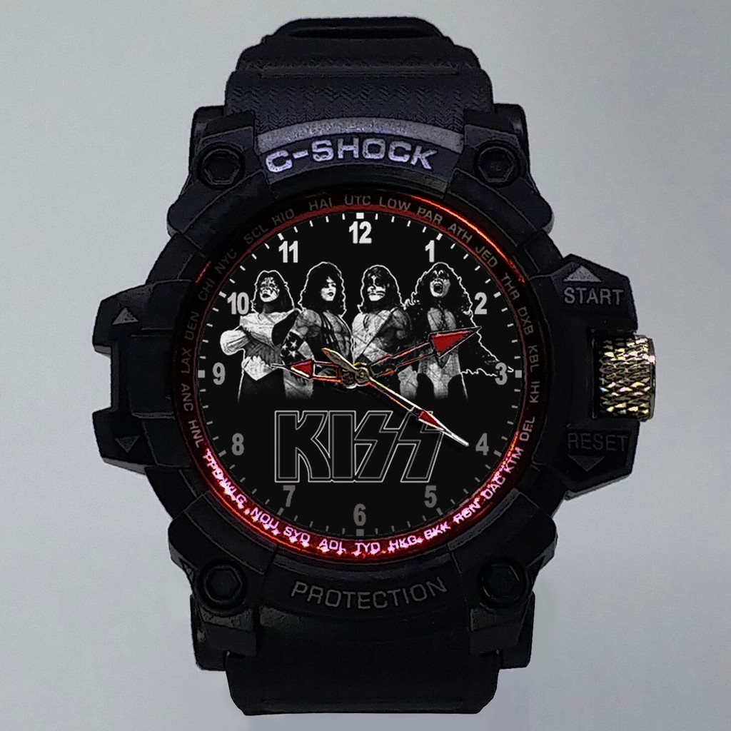 (ISTIMEWA BOSSQUE) JAM TANGAN KISS LIST MERAH - EXCLUSIVE 6