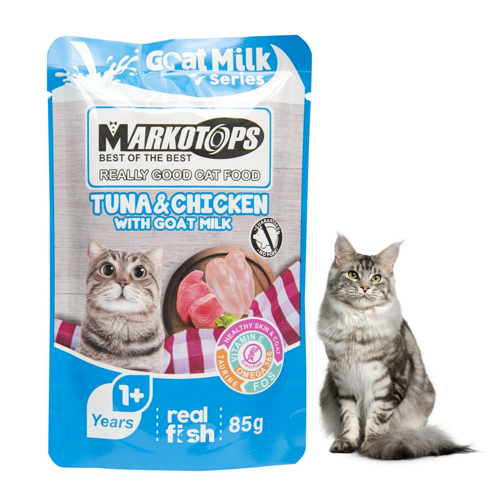 Markotops Pouch 85gr All Varian Semua Rasa Makanan Kucing Adult &amp; Kitten