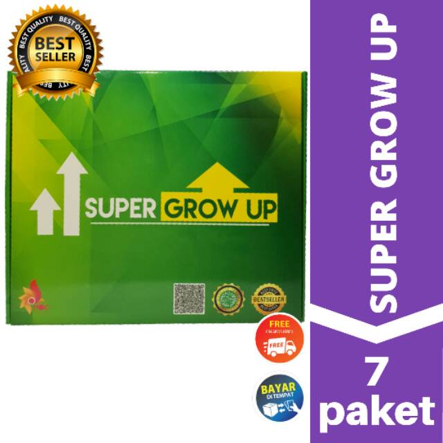 

( SUPER GROW UP ) Ori susu + capsul peninggi badan -kemasan 7 Paket - (star.hebs)