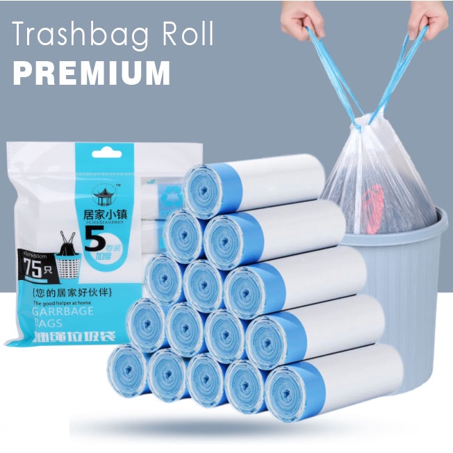 kantong sampah plastik roll / kantong sampah roll / plastik sampah / kantong plastik sampah - 45X50C