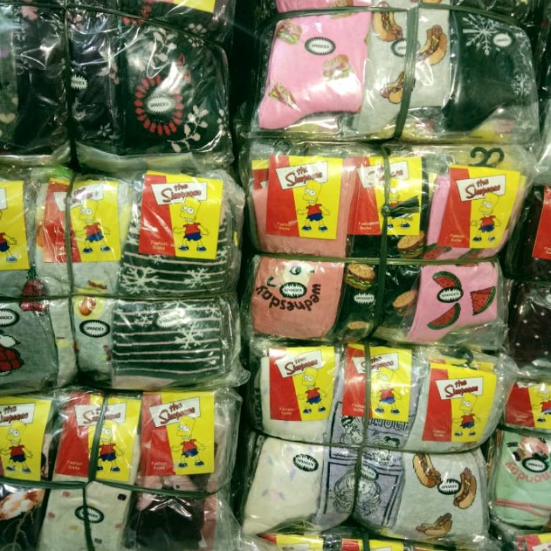 ( 12 PASANG ) Murah !!! KAOS KAKI MOTIF TK,SD,REMAJA-7