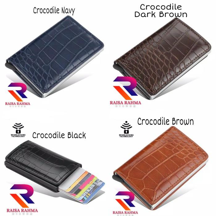 

Dompet Kartu Smart Wallet Credit Card Holder Metal Case RFID