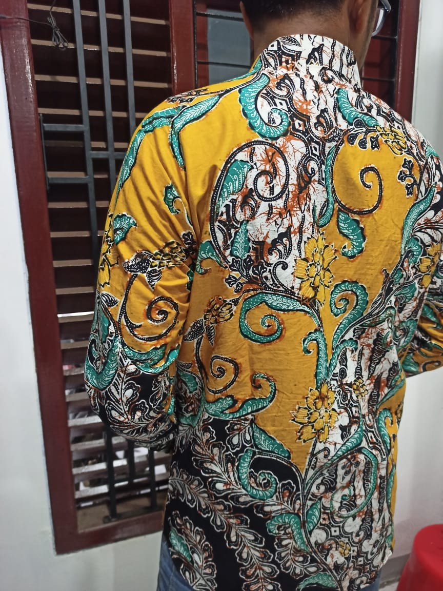 Batik Pria /bajubatikpria Kemeja Batik Lengan Panjang Size M L Xl Xxl Atasan Batik Seragam Terlaris